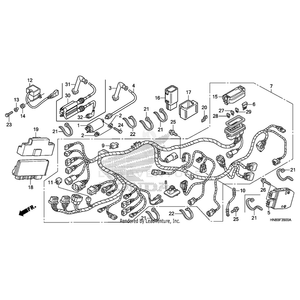 Cap Assembly, Noise Suppressor by Honda 30700-HN8-003 OEM Hardware 30700-HN8-003 Off Road Express Peach St