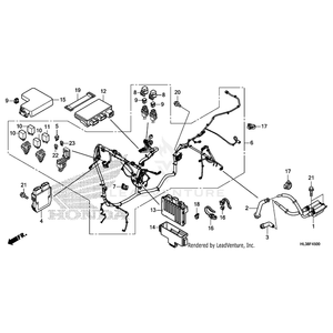 Cap Assembly, Noise Suppressor (Ngk) by Honda 30700-HL3-A41 OEM Hardware 30700-HL3-A41 Off Road Express Peach St