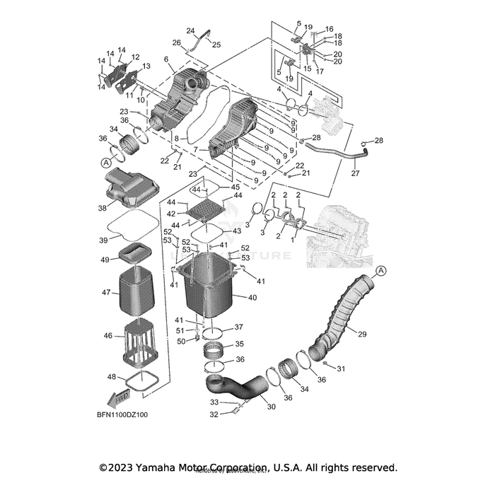 Cap, Cleaner Case 1 by Yamaha