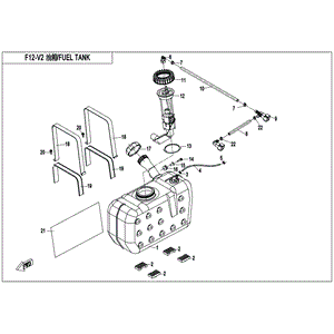 Cap Fuel Tank by CF Moto 7030-120060 OEM Hardware 7030-120060 Northstar Polaris