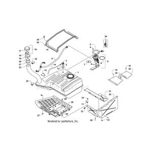 Cap, Gas Tank - Assembly By Arctic Cat 2670-048 OEM Hardware 2670-048 Off Road Express