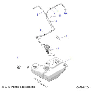 Cap-Gas Tank,Tether,8.5 by Polaris 2521942 OEM Hardware P2521942 Off Road Express