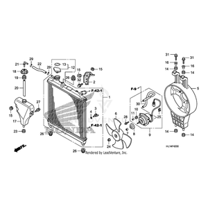 Cap, Radiator (Toyo) by Honda 19045-PWA-004 OEM Hardware 19045-PWA-004 Off Road Express Peach St