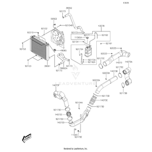 Cap,Reserve Tank by Kawasaki 11065-Y037 OEM Hardware 11065-Y037 Off Road Express Peach St