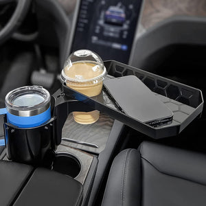 Car Cup Holder Expander with Detachable Tray by Kemimoto B0113-09201BK Drink Holder B0113-09201BK Kemimoto