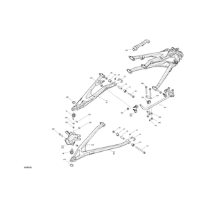 Carbon Black, LH Lower Suspension  Arm by Can-Am 706205243 OEM Hardware 706205243 Off Road Express