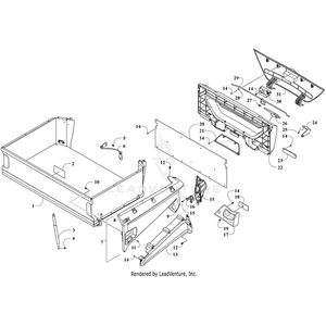 Cargo Bed Assy/W Decal By Arctic Cat 3307-697 OEM Hardware 3307-697 Off Road Express