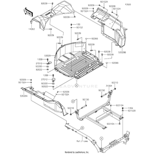 Carrier,Base by Kawasaki 53029-0359 OEM Hardware 53029-0359 Off Road Express Peach St