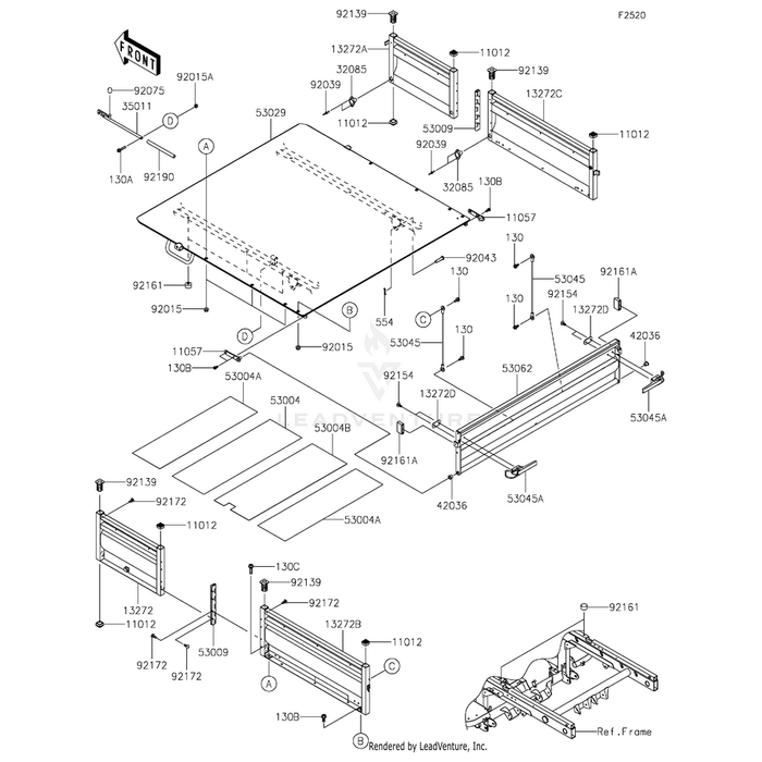 Carrier,Base Plate,F.Black by Kawasaki