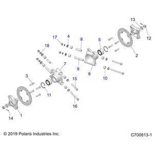 Carrier-Bearing,Wheel,Lh by Polaris 5142720 OEM Hardware P5142720 Off Road Express