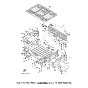 Carrier Box Assembly by Yamaha 2PG-F4850-00-00 OEM Hardware 2PG-F4850-00-00 Off Road Express