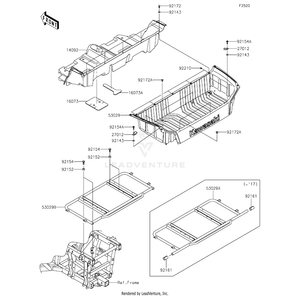 Carrier by Kawasaki 53029-0330 OEM Hardware 53029-0330 Off Road Express Peach St