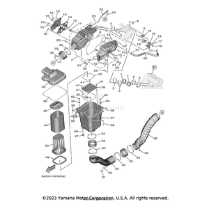 Case, Air Cleaner 1 by Yamaha BG4-E4411-00-00 OEM Hardware BG4-E4411-00-00 Off Road Express