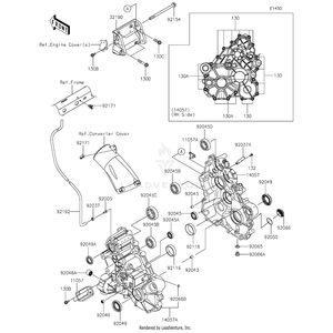 Case-Comp-Gear by Kawasaki 14057-0020 OEM Hardware 14057-0020 Off Road Express Peach St