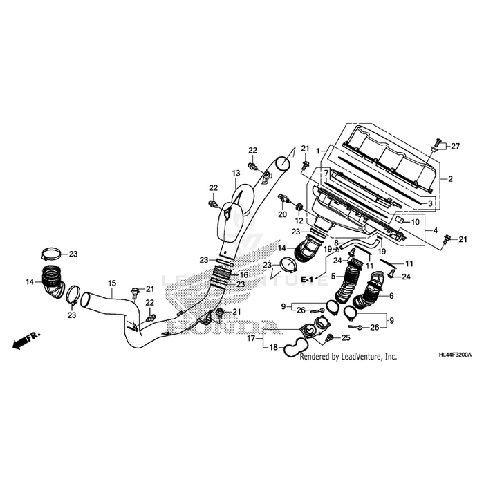 Case Sub-Assembly, Air Cleaner (Na Use Alt:17230-Hl4-A01) by Honda