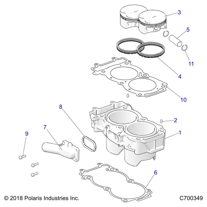 Cast Water Inlet Cover by Polaris