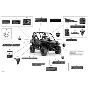 Caution Decal, Maximum Load by Can-Am 704902434 OEM Hardware 704902434 Off Road Express