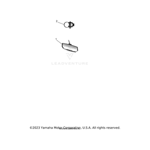 Center Mirror by Yamaha BAS-F6206-V0-00 OEM Hardware BAS-F6206-V0-00 Off Road Express