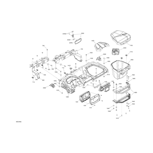 Center Mirror Kit by Can-Am