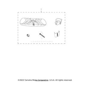 Center Mount Mirror by Yamaha B85-F6206-V0-00 OEM Hardware B85-F6206-V0-00 Off Road Express