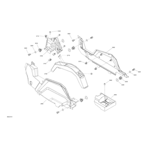 Central Console by Can-Am 707900537 OEM Hardware 707900537 Off Road Express Peach St