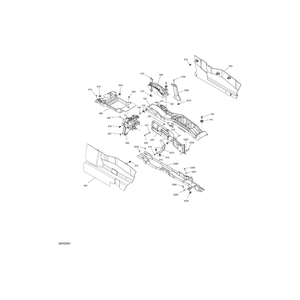 Central Console Support by Can-Am 707901127 OEM Hardware 707901127 Off Road Express Peach St