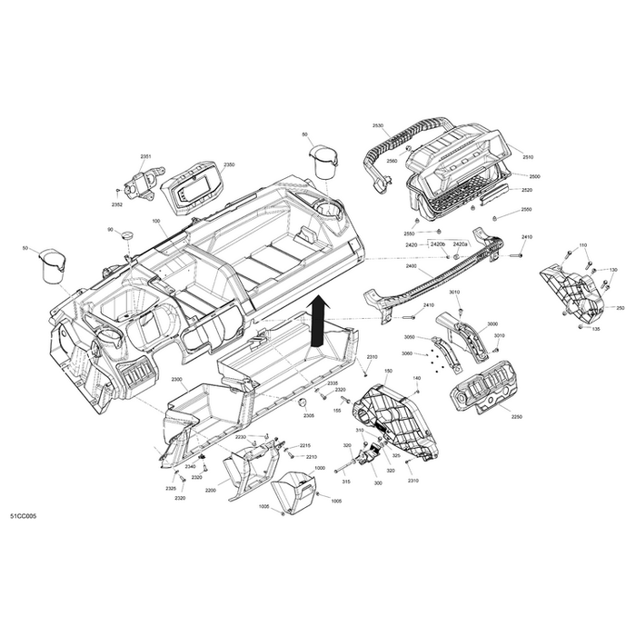 Central Console Support by Can-Am