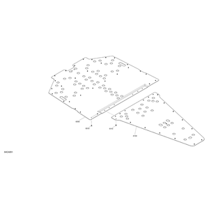 Central Skid Plate by Can-Am 705013125 OEM Hardware 705013125 Off Road Express Peach St