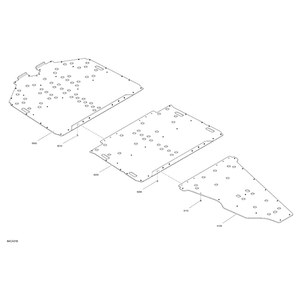 Central Skid Plate by Can-Am 705016196 OEM Hardware 705016196 Off Road Express Peach St