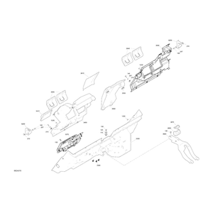 Central Upper Rear Bulkhead by Can-Am 707900442 OEM Hardware 707900442 Off Road Express Peach St