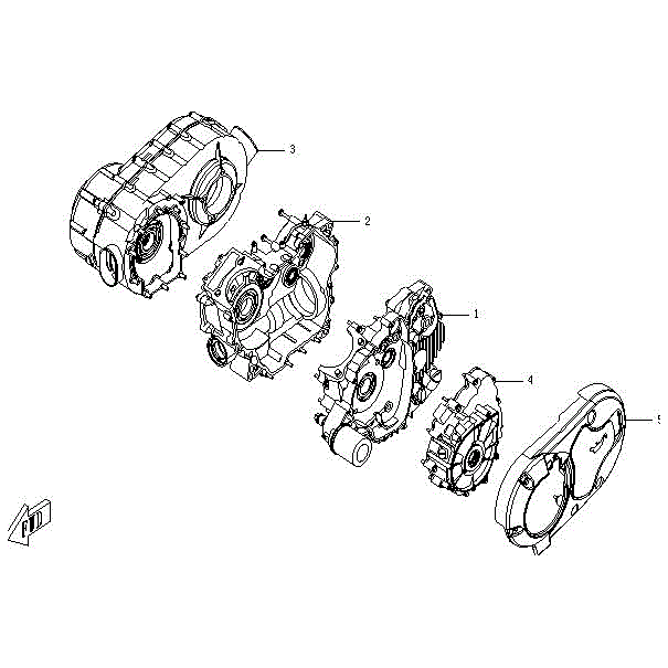 Cf188-A Engine Assy. (Cvtech Driven Pulley With Engine Brake No Power Limit Without Carb.) by CF Moto