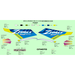 Cfmoto Sticker by CF Moto 5BYV-190209-2200-20 OEM Hardware 5BYV-190209-2200-20 Northstar Polaris