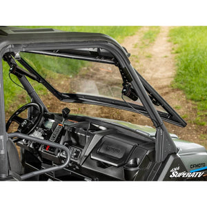 CFMOTO UForce 1000 MaxDrive Power Flip Windshield by SuperATV PFWS-CF-UF1000-70 Folding Windshield PFWS-CF-UF1000-70 SuperATV