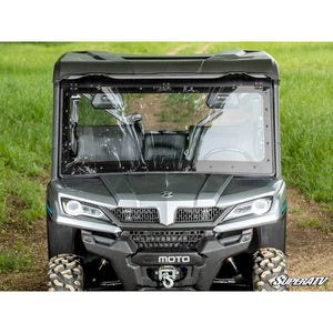 CFMOTO UForce 1000 MaxDrive Power Flip Windshield by SuperATV PFWS-CF-UF1000-70 Folding Windshield PFWS-CF-UF1000-70 SuperATV