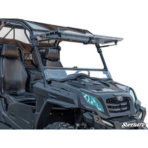 CFMOTO UForce 500 Scratch-Resistant Flip Windshield by SuperATV FWS-CF-UF800-70#FH Folding Windshield FWS-CF-UF800-70#FH SuperATV