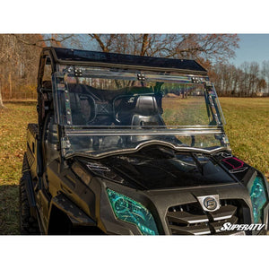 CFMOTO UForce 500 Scratch-Resistant Flip Windshield by SuperATV FWS-CF-UF800-70#FH Folding Windshield FWS-CF-UF800-70#FH SuperATV