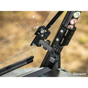 CFMOTO UForce 600 Scratch Resistant Flip Windshield by SuperATV FWS-CF-UF600-70 Folding Windshield FWS-CF-UF600-70 SuperATV