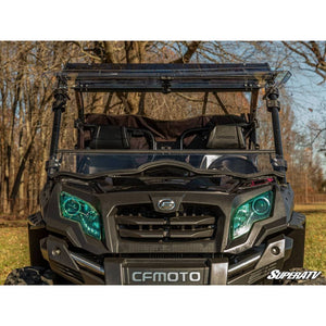 CFMOTO UForce 800 Scratch-Resistant Flip Windshield by SuperATV FWS-CF-UF800-70 Folding Windshield FWS-CF-UF800-70 SuperATV