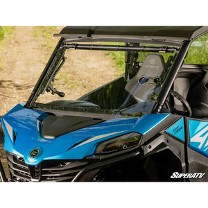 CFMOTO ZForce 800 Trail Scratch-Resistant Flip Windshield by SuperATV FWS-CF-ZF800T-70 Folding Windshield FWS-CF-ZF800T-70 SuperATV