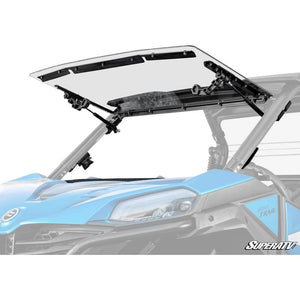 CFMOTO ZForce 800 Trail Scratch-Resistant Flip Windshield by SuperATV FWS-CF-ZF800T-70 Folding Windshield FWS-CF-ZF800T-70 SuperATV