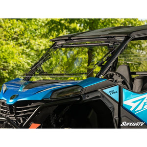 CFMOTO ZForce 800 Trail Scratch-Resistant Flip Windshield by SuperATV FWS-CF-ZF800T-70 Folding Windshield FWS-CF-ZF800T-70 SuperATV