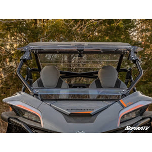 CFMOTO ZForce 950 Scratch Resistant Flip Windshield by SuperATV FWS-CF-ZF950-70 Folding Windshield FWS-CF-ZF950-70 SuperATV