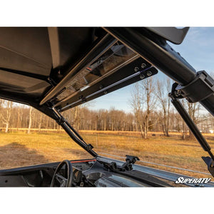 CFMOTO ZForce 950 Scratch Resistant Flip Windshield by SuperATV FWS-CF-ZF950-70 Folding Windshield FWS-CF-ZF950-70 SuperATV