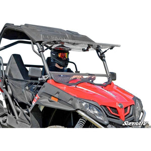 CFMOTO ZForce Scratch Resistant Flip Windshield by SuperATV FWS-CF-ZF800EX-70 Folding Windshield FWS-CF-ZF800EX-70 SuperATV