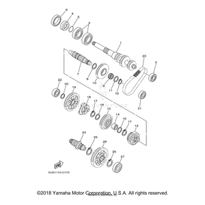 Chain (23RH302-34Asm) by Yamaha 94591-54034-00 OEM Hardware 94591-54034-00 Off Road Express