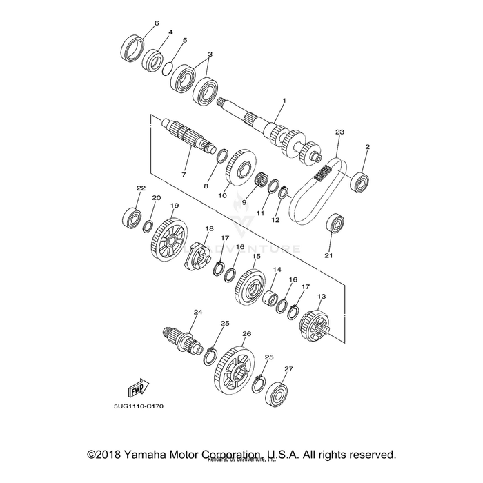 Chain (23RH302-34Asm) by Yamaha