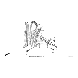 Chain, Cam (110L) (Borg Warner) by Honda 14401-HN8-A61 OEM Hardware 14401-HN8-A61 Off Road Express Peach St