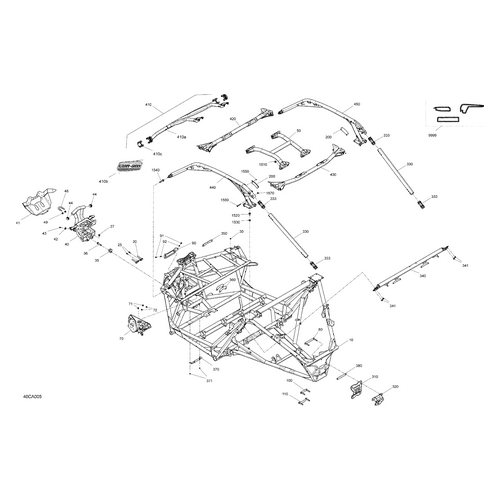 Chalk,  Frame Assy by Can-Am