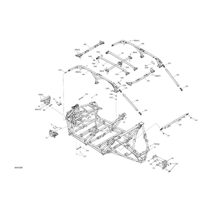 Chalk, LH Cage Assy by Can-Am 715008499 OEM Hardware 715008499 Off Road Express Drop Ship