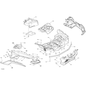 Chalk, LH Rear Fender by Can-Am 705015333 OEM Hardware 705015333 Off Road Express Peach St